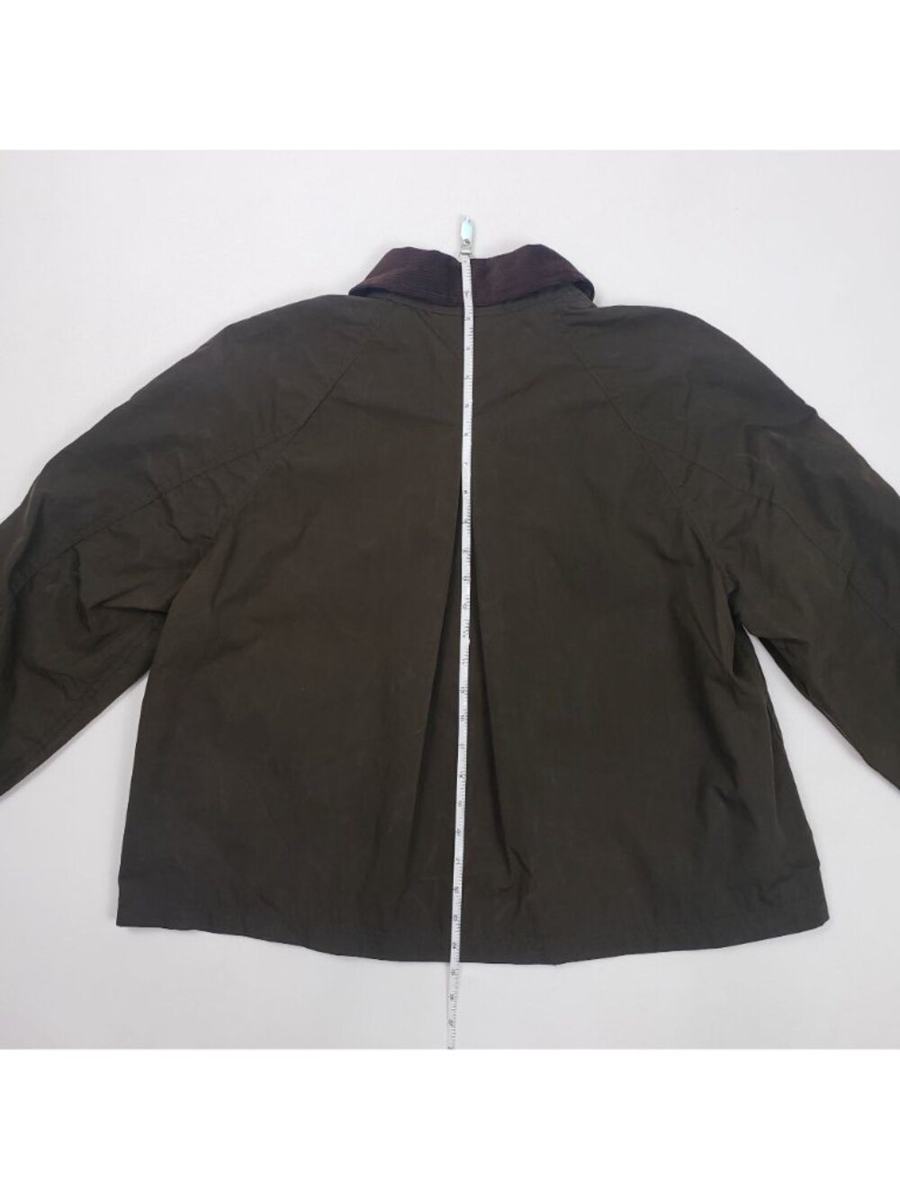 Madewell The Billie Short Jacket Corduroy Collar Women’s Medium Trench Green NWT - Picture 8 of 16